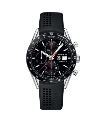 TAG Heuer Carrera Calibre 16 41 Stainless Steel / Black / Rubber CV201AK.FT6040