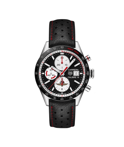 TAG Heuer Carrera Calibre 16 41 Stainless Steel / Black Retro / Indy 500 CV201AS.FC6429