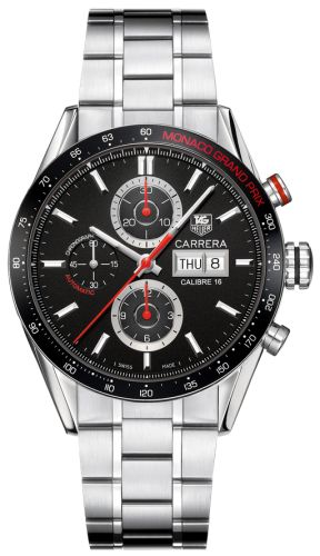 TAG Heuer Carrera Calibre 16 Day Date 43 Stainless Steel / Black / Monaco Grand Prix CV2A1F.BA0796