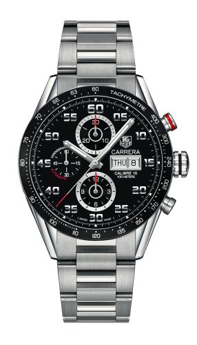 TAG Heuer Carrera Calibre 16 Day Date 43 Stainless Steel / Black / Bracelet CV2A1R.BA0799