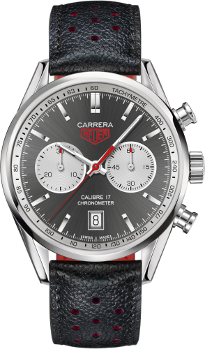 TAG Heuer Carrera Calibre 17 41 Stainless Steel / Grey / Calf CV5110.FC6310