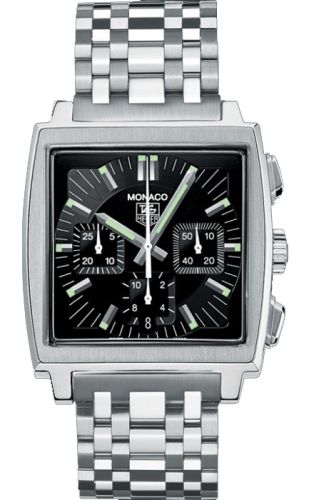 TAG Heuer Monaco Calibre 17 Stainless Steel / Black / Bracelet CW2111.BA0780
