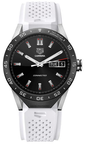 TAG Heuer Carrera Connected White Strap SAR8A80.FT6056