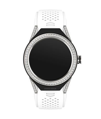 TAG Heuer Carrera Connected Modular 45 Titanium / Diamond Lugs / Diamond / White Rubber SBF8A8011.61FT6103
