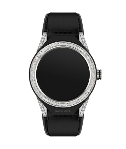 TAG Heuer Carrera Connected Modular 45 Titanium / Diamond Lugs / Diamond / Black Calf SBF8A8011.62FT6079