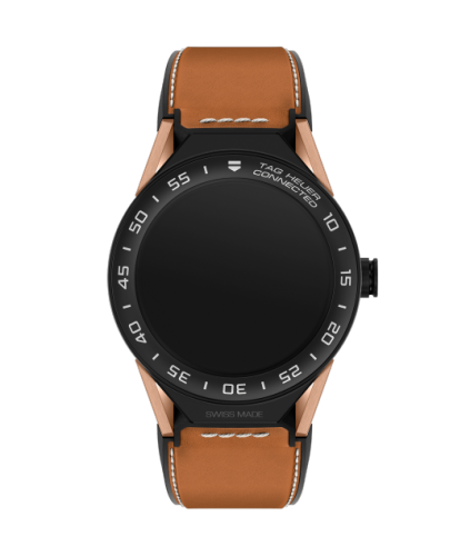 TAG Heuer Carrera Connected Modular 45 Black Titanium / Rose Gold / Ceramic / Brown Calf SBF8A8013.32FT6110