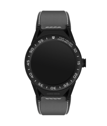 TAG Heuer Carrera Connected Modular 45 Black Titanium / Ceramic / Grey Calfskin SBF8A8013.82FT6104