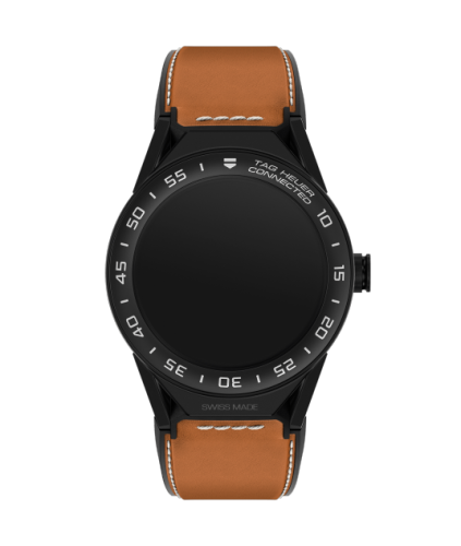 TAG Heuer Carrera Connected Modular 45 Black Titanium / Ceramic / Brown Leather SBF8A8013.82FT6110