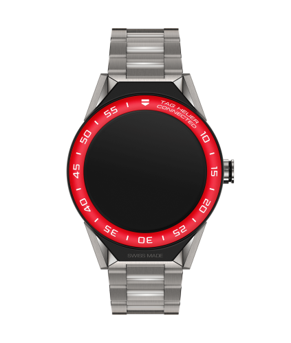 TAG Heuer Carrera Connected Modular 45 Titanium / Red Aluminum / Bracelet SBF8A8015.10BF0608