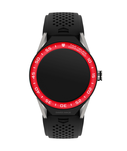 TAG Heuer Carrera Connected Modular 45 Titanium / Red Aluminum / Black Rubber SBF8A8015.11FT6076