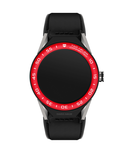 TAG Heuer Carrera Connected Modular 45 Titanium / Red Aluminum / Black Calf SBF8A8015.11FT6079