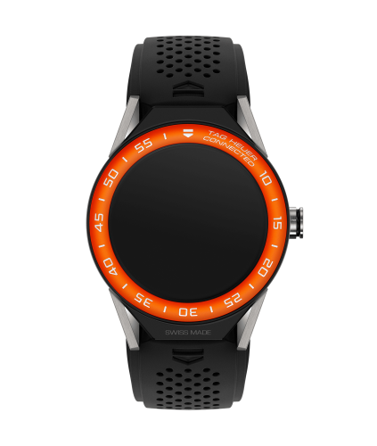 TAG Heuer Carrera Connected Modular 45 Titanium / Orange Aluminum / Black Rubber SBF8A8016.11FT6076