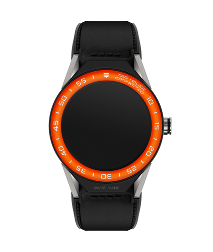 TAG Heuer Carrera Connected Modular 45 Titanium / Orange Aluminum / Black Calf SBF8A8016.11FT6079
