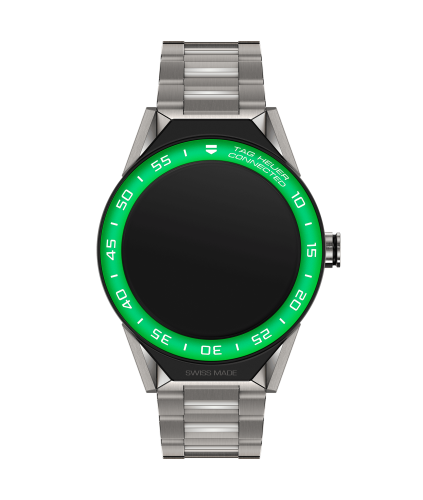 TAG Heuer Carrera Connected Modular 45 Titanium / Green Aluminum / Bracelet SBF8A8018.10BF0608