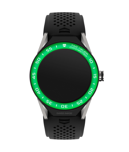 TAG Heuer Carrera Connected Modular 45 Titanium / Green Aluminum / Black Rubber SBF8A8018.11FT6076