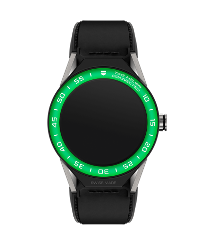TAG Heuer Carrera Connected Modular 45 Titanium / Green Aluminum / Black Calf SBF8A8018.11FT6079