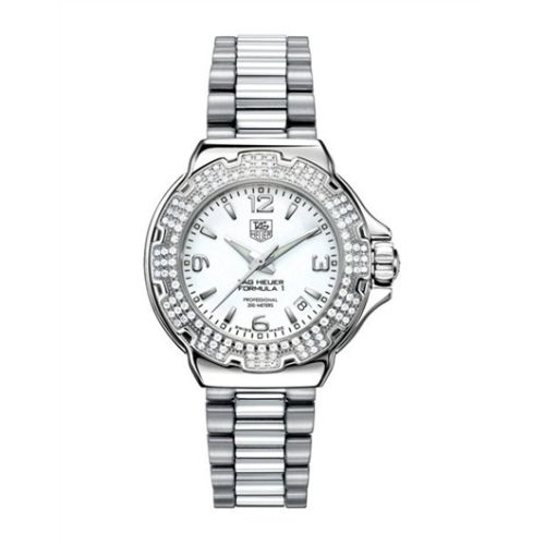 TAG Heuer Formula 1 Quartz 37 Stainless Steel / Diamond / White / Bracelet WAC1215.BA0852