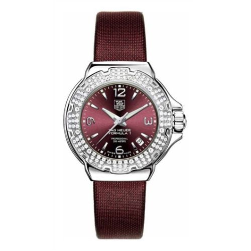 TAG Heuer Formula 1 Quartz 37 Stainless Steel / Diamond / Purple / Fabric WAC1219.FC6223