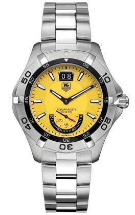 TAG Heuer Aquaracer 300M Big Date 41 Stainless Steel / Yellow / Bracelet WAF1012.BA0822