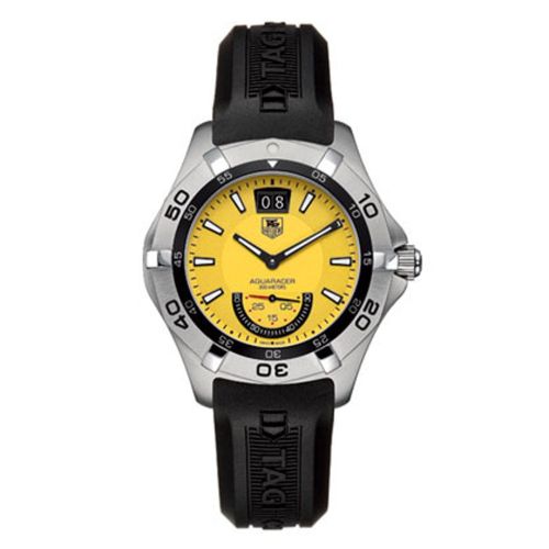 TAG Heuer Aquaracer 300M Big Date 41 Stainless Steel / Yellow / Rubber WAF1012.FT8010