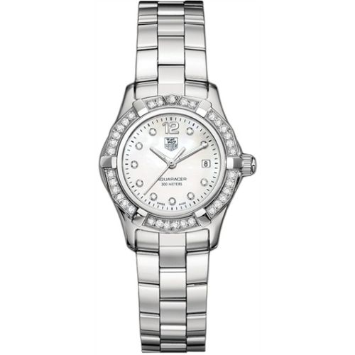 TAG Heuer Aquaracer 300M Quartz 27 Stainless Steel / Diamond / MOP - Diamond / Bracelet WAF1416.BA0824