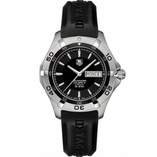 TAG Heuer Aquaracer 300M Calibre 5 Day-Date 41 Stainless Steel / Black / Rubber WAF2010.FT8010