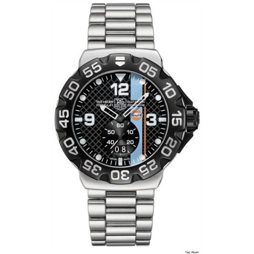 TAG Heuer Formula 1 Big Date 44 Stainless Steel / Gulf / Bracelet WAH1013.BA0860