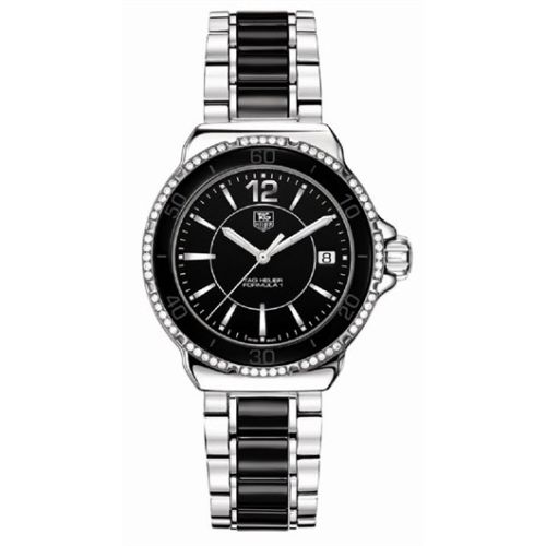 TAG Heuer Formula 1 Quartz 37 Stainless Steel / Diamond / Black / Bracelet WAH1212.BA0859