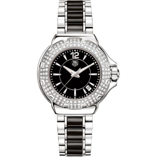 TAG Heuer Formula 1 Quartz 37 Stainless Steel / Diamond / Black / Bracelet WAH1214.BA0859