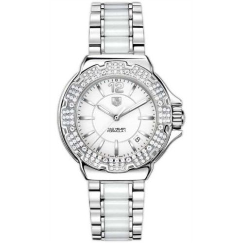 TAG Heuer Formula 1 Quartz 37 Stainless Steel / Diamond / White / Bracelet WAH1215.BA0861