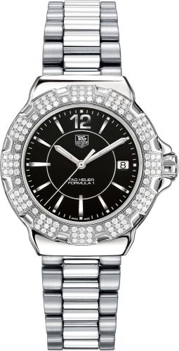 TAG Heuer Formula 1 Quartz 37 Stainless Steel / Diamond / Black / Bracelet WAH1217BA0852
