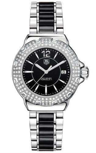 TAG Heuer Formula 1 Quartz 37 Stainless Steel / Diamond / Black / Bracelet WAH1217BA0859