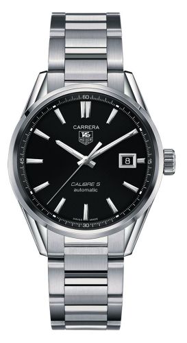 TAG Heuer Carrera Calibre 5 39 Stainless Steel / Black / Bracelet WAR211A.BA0782