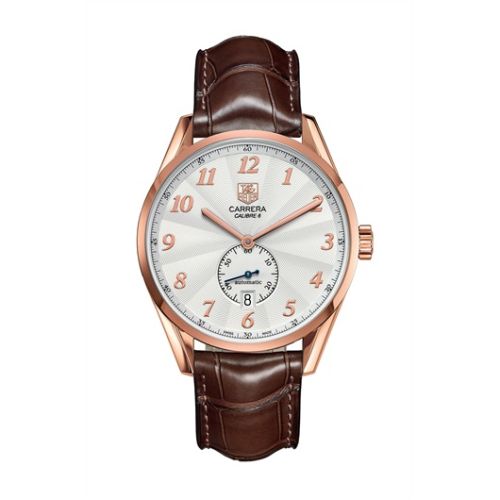TAG Heuer Carrera Calibre 6 39 Heritage Rose Gold / Silver / Alligator WAS2140.FC8176