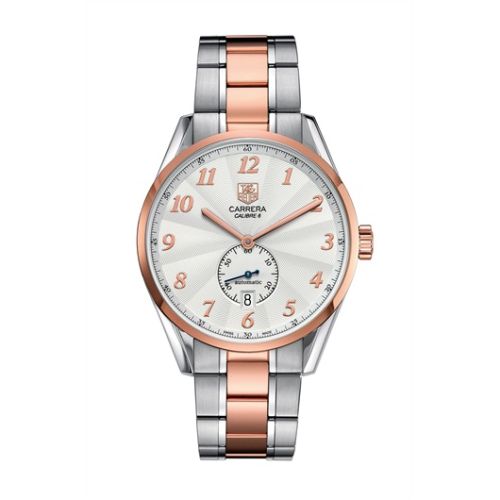 TAG Heuer Carrera Calibre 6 39 Heritage Stainless Steel / Rose Gold / Silver / Bracelet WAS2151.BD0734