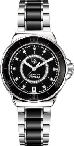TAG Heuer Formula 1 Calibre 5 37 Stainless Steel / Black - Diamond / Bracelet WAU2210.BA0859