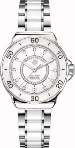 TAG Heuer Formula 1 Calibre 5 37 Stainless Steel / White - Diamond / Bracelet WAU2211.BA0861
