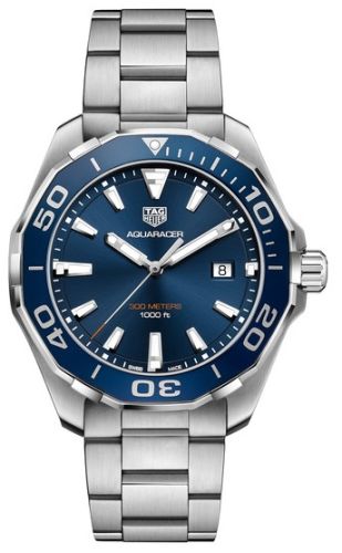 TAG Heuer Aquaracer 300M Quartz 43 Stainless Steel / Blue / Bracelet WAY101C.BA0746