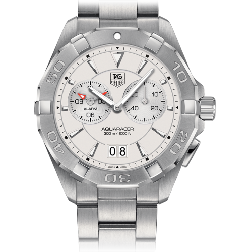 TAG Heuer Aquaracer 300M Alarm 40.5 Stainless Steel / Silver / Bracelet WAY111Y.BA0920