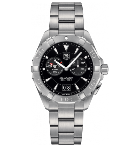 TAG Heuer Aquaracer 300M Alarm 40.5 Stainless Steel / Black / Bracelet WAY111Z.BA0928