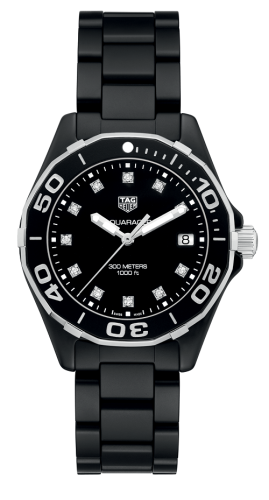 TAG Heuer Aquaracer 300M 35 Ceramic / Black - Diamond / Bracelet WAY1397.BH0743