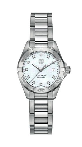 TAG Heuer Aquaracer 300M Quartz 27 Stainless Steel / MOP - Diamond / Bracelet WAY1413.BA0920