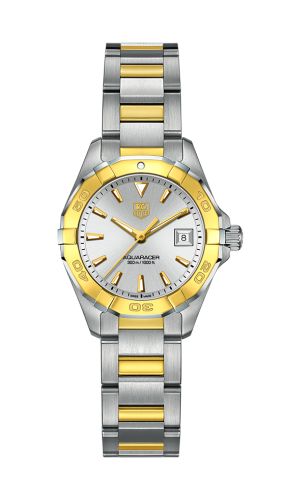 TAG Heuer Aquaracer 300M Quartz 27 Stainless Steel / Yellow Gold / Silver / Bracelet WAY1455.BD0922
