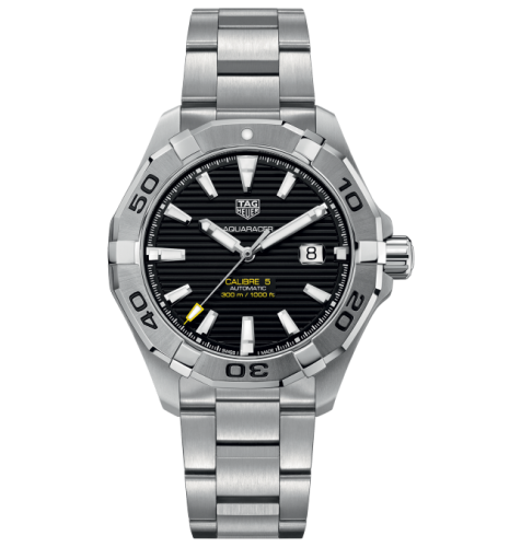 TAG Heuer Aquaracer 300M Calibre 5 41 Stainless Steel / Black / Steel WAY2010.BA0927