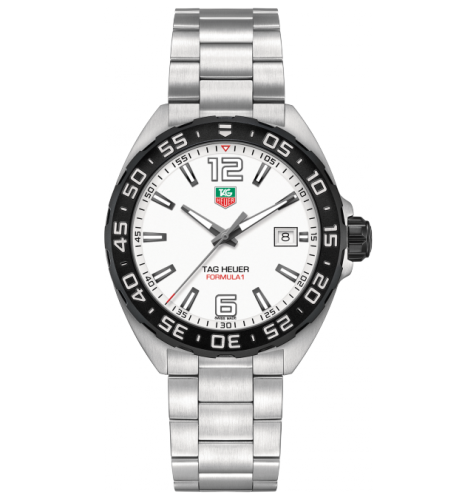 TAG Heuer Formula 1 Quartz 41 Stainless Steel / White / Bracelet WAZ1111.BA0875