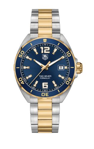 TAG Heuer Formula 1 Quartz 41 Stainless Steel / Yellow Gold / Blue / Bracelet WAZ1120.BB0879