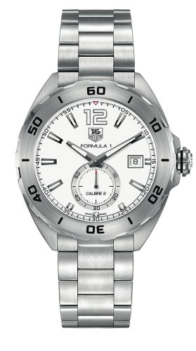 TAG Heuer Formula 1 Calibre 6 43 Stainless Steel / White / Bracelet WAZ2111.BA0875