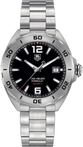 TAG Heuer Formula 1 Calibre 5 41 Stainless Steel / Black / Bracelet WAZ2113.BA0875
