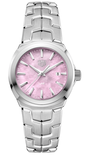TAG Heuer Link Quartz 32mm Stainless Steel / Pink MOP WBC1317.BA0600