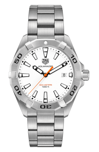 TAG Heuer Aquaracer Quartz 300M 41 Stainless Steel / White / Bracelet WBD1111.BA0928